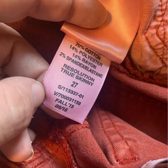 Rust Red “Resolution True Skinny” Jeans  { Gap } - Picture 7 of 10